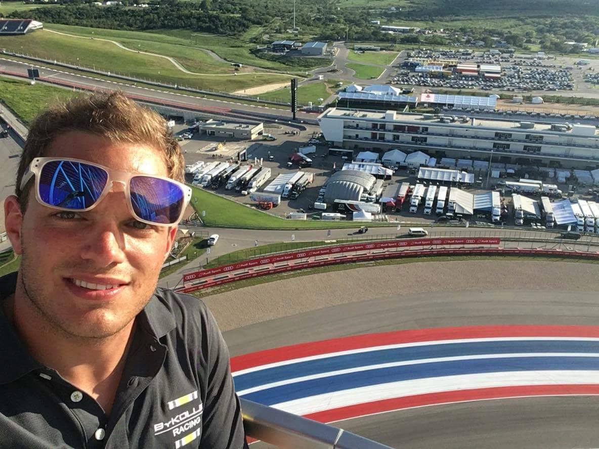 Aus Fahrersicht: Simon Trummer in Austin