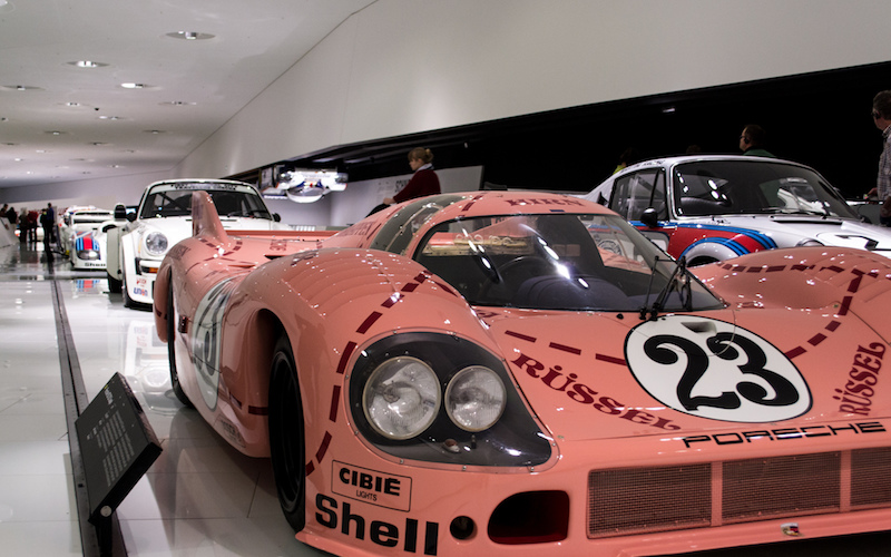 Der Porsche 917 in Pink-Pig Lackierung in Le Mans
