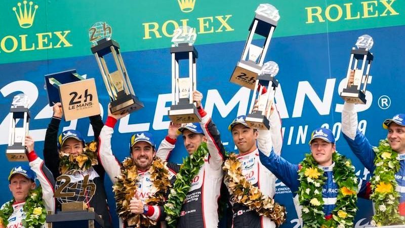 Alonso, Buemi und Nakajima sind LMP-Weltmeister 2018/19.