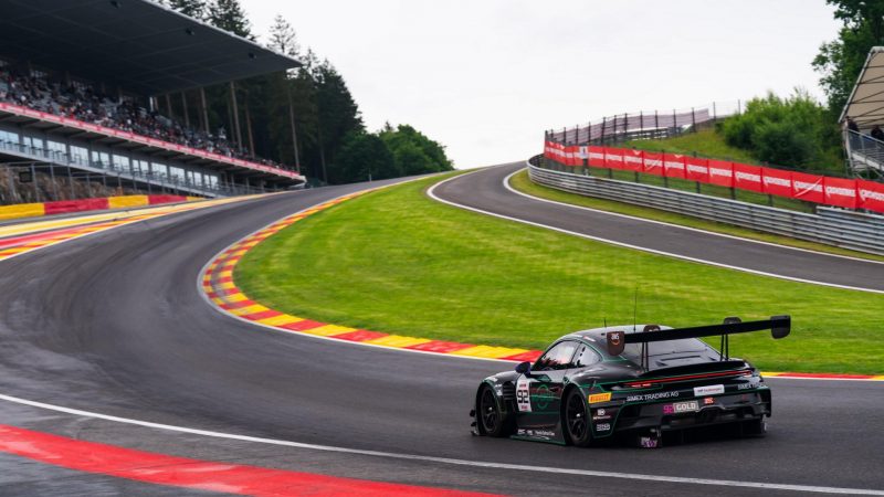 Joel Sturm im Porsche vom Team Herbert Motorsport bei den 24 Stunden von Spa 2025.