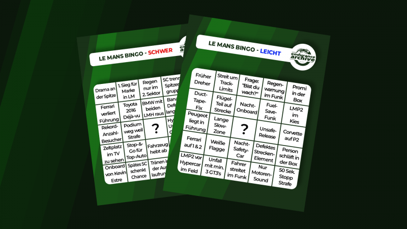 Titelbild zum Le Mans-Bingo