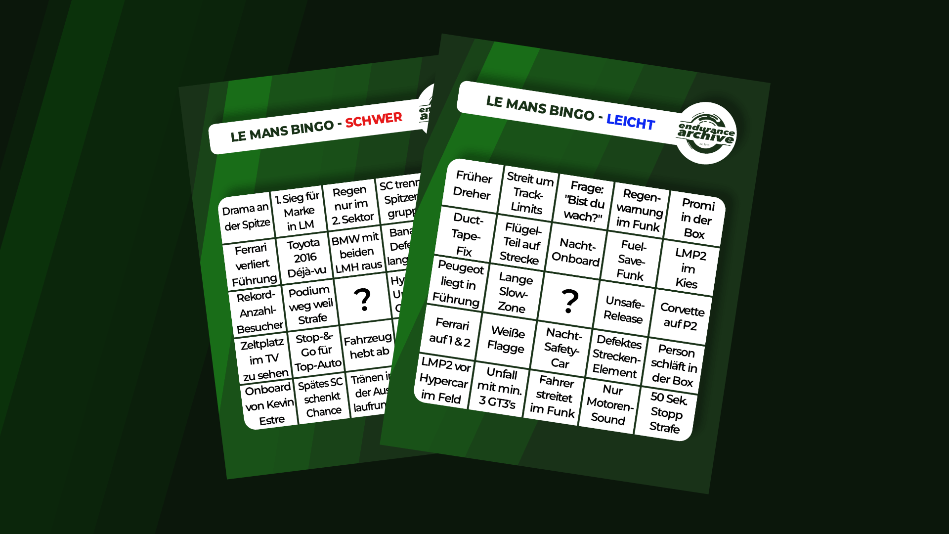Titelbild zum Le Mans-Bingo