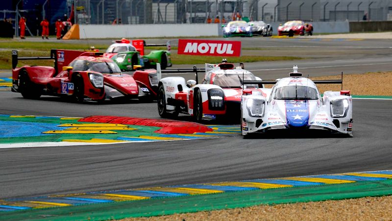 Die letzte Phase in den 24 Stunden von Le Mans