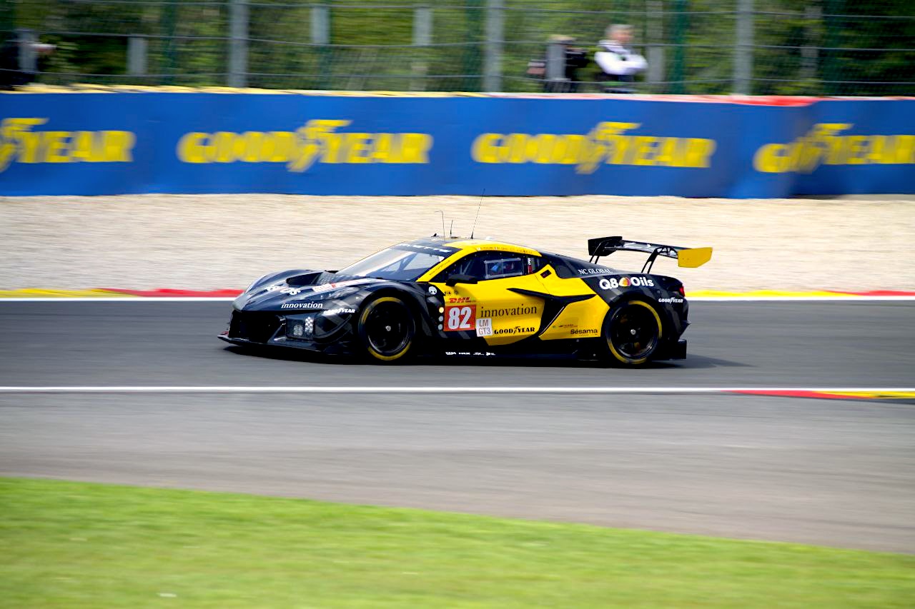 Die Corvette auf einer schnellen Runde